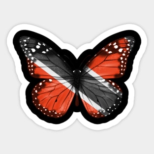 Trinidadian And Tobagoan Flag  Butterfly - Gift for Trinidadian And Tobagoan From Trinidad And Tobago Sticker